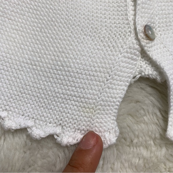Pili Carrera Baby Toddler Blue White Cotton Knit Cardigans Lot Size 12-18 Months - Picture 6 of 8